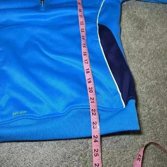 Nike dri-fit fleece lined quarter zip pocketed hoodie size Small - Picture 9 of 9